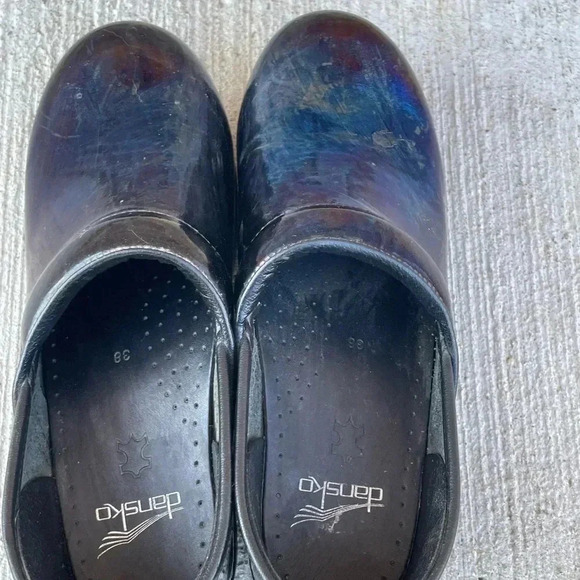 Dansko Metallic Multicolor Artsy Womens Comfort Clogs Size 38 Nursing Healthcare - Picture 3 of 6